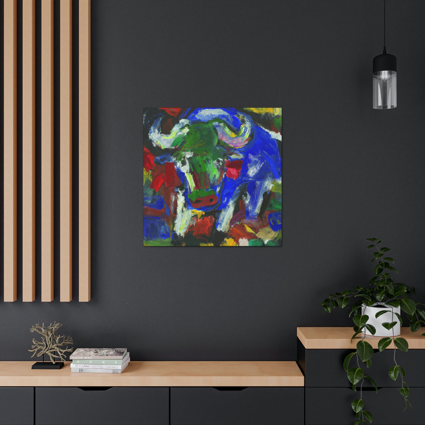 "Buffalo in Abstraction" - Canvas