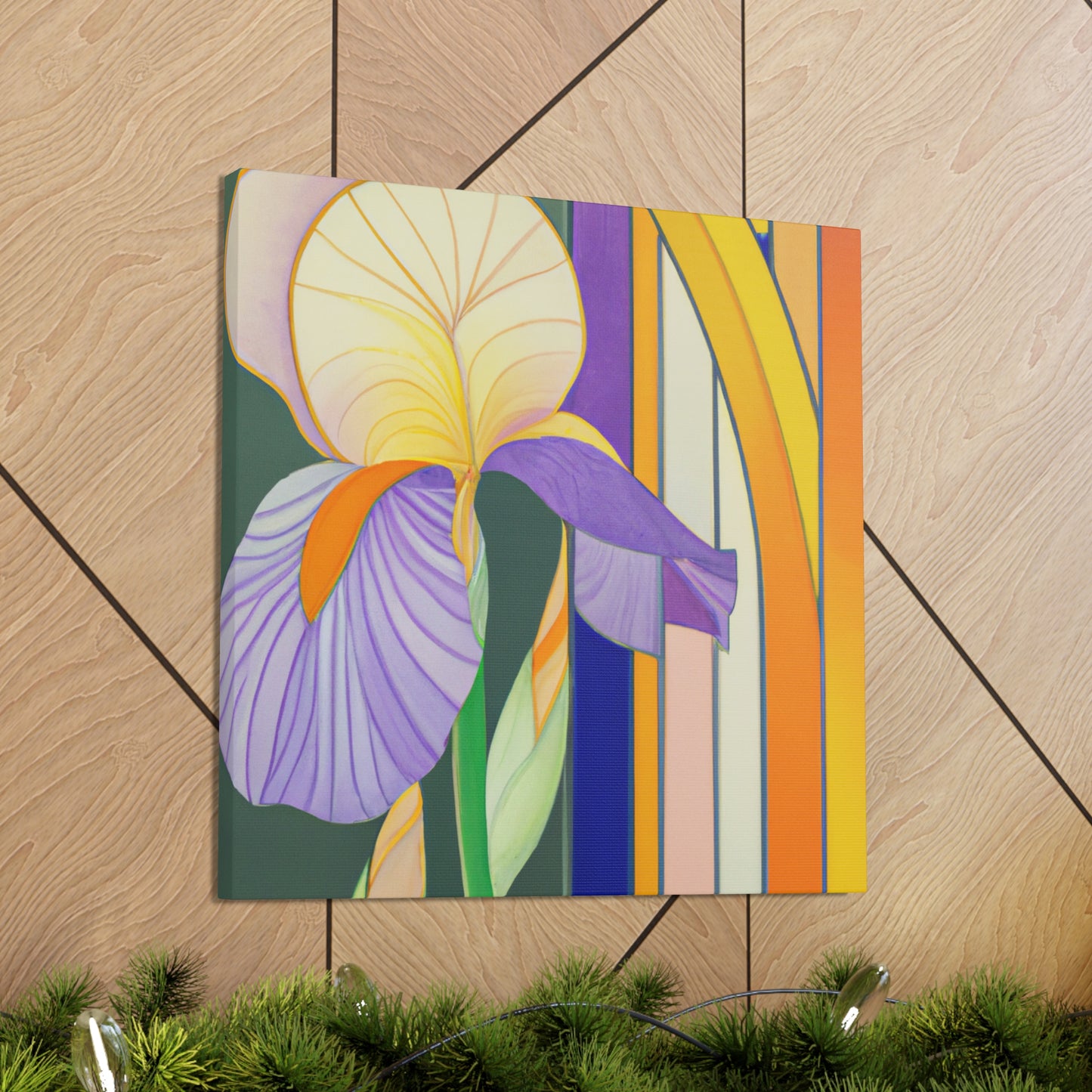 "Indomitable Iris Radiance" - Canvas