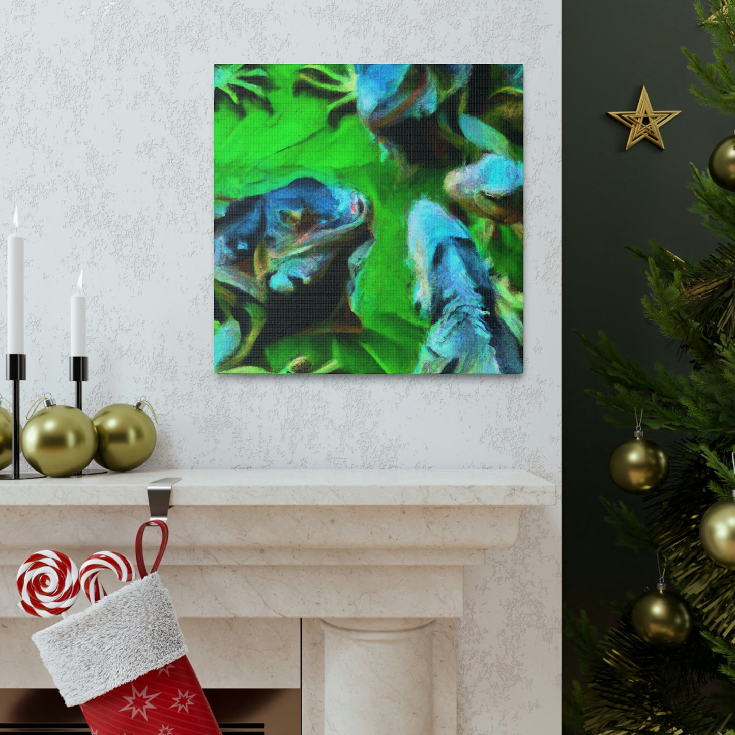 Iguanas in Impressionism - Canvas