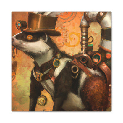 Skunk In Steam-Time - Canvas