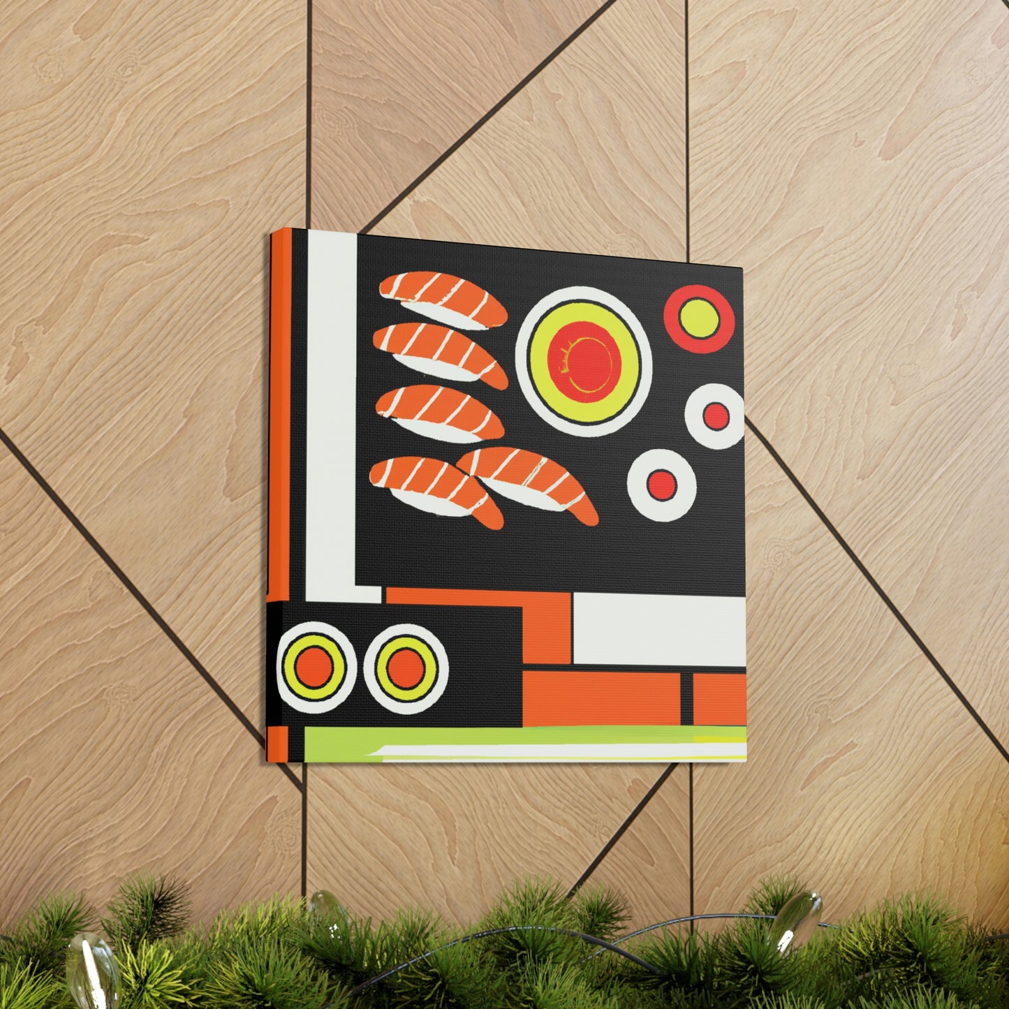 "Delicate Deco Sushi Art" - Canvas