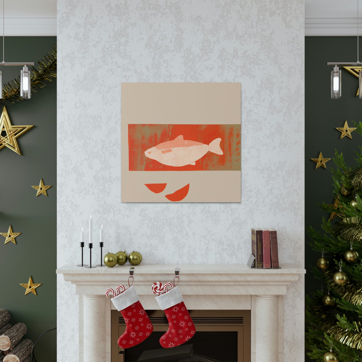 "Salmon in Simplicity" - Canvas