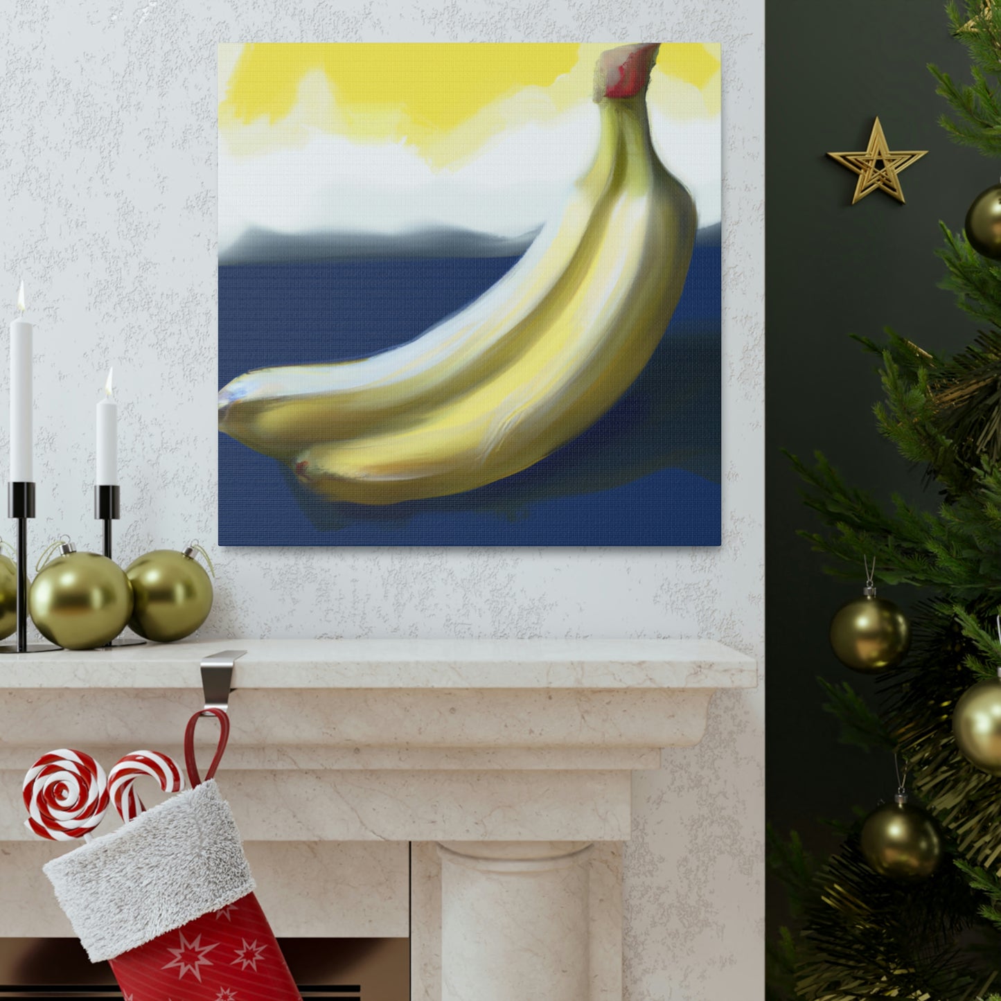 "Bananna's Neoclassical Delight" - Canvas