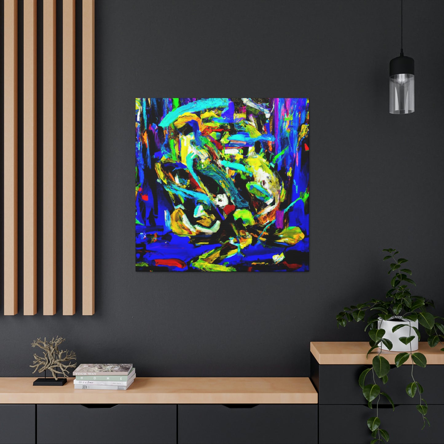 A Blue Symphony Breezes - Canvas