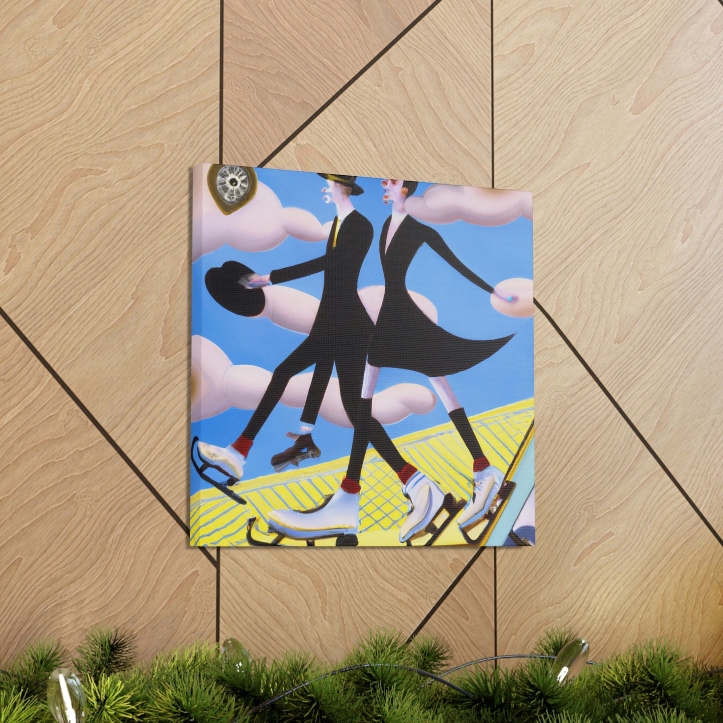 "Skating in the Jazz Age" - Canvas