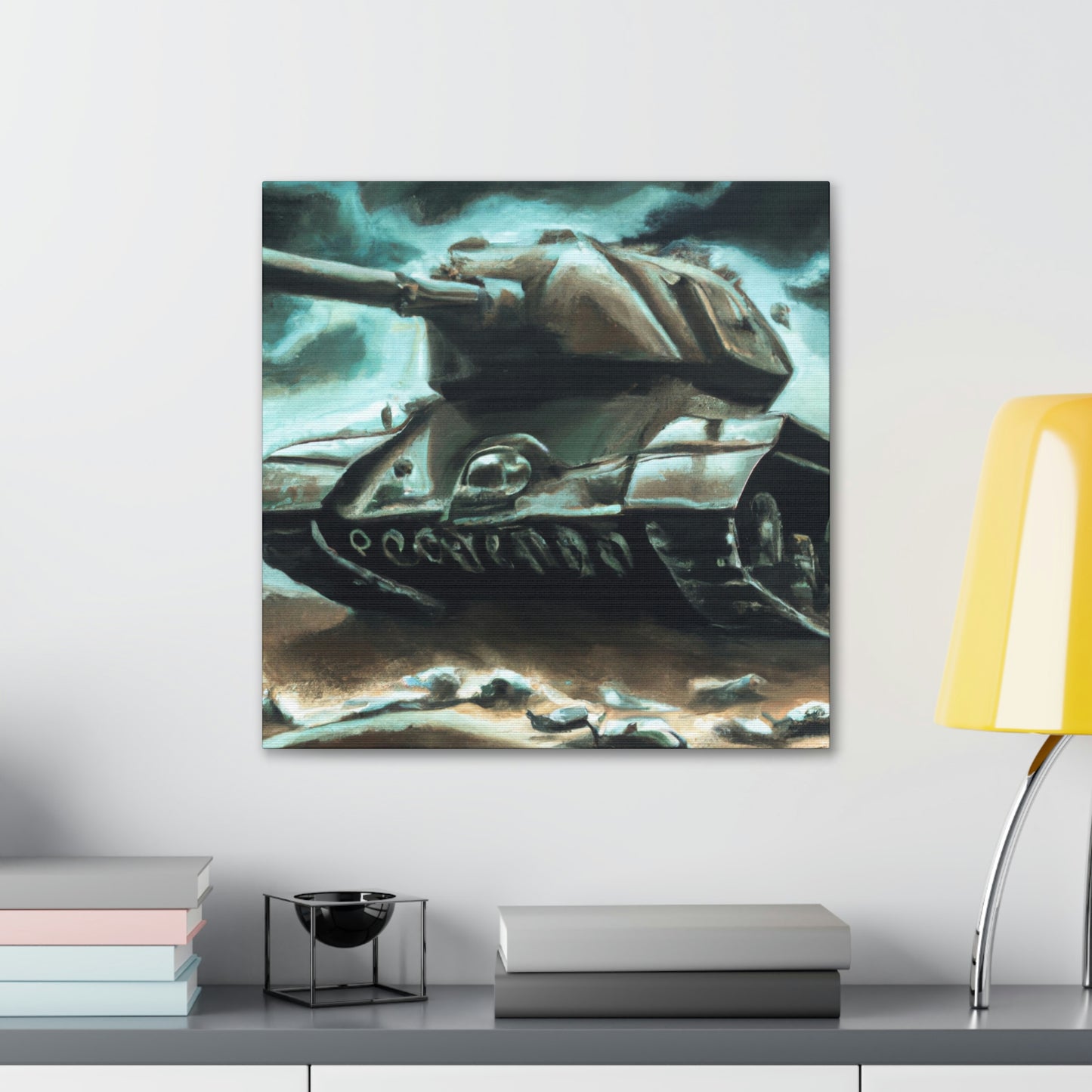 Tank on Fire Dream - Canvas