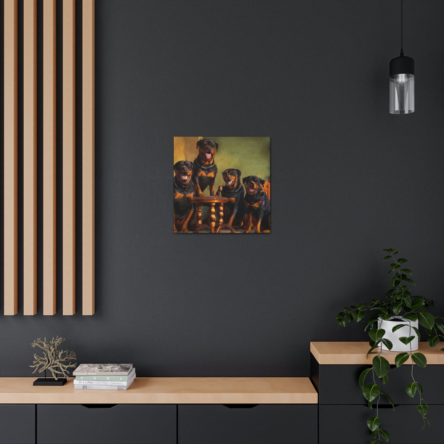 A Rottweiler's Regard - Canvas