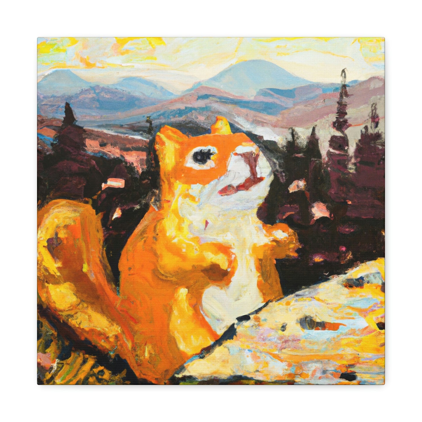 Chipmunk in Abstraction - Canvas