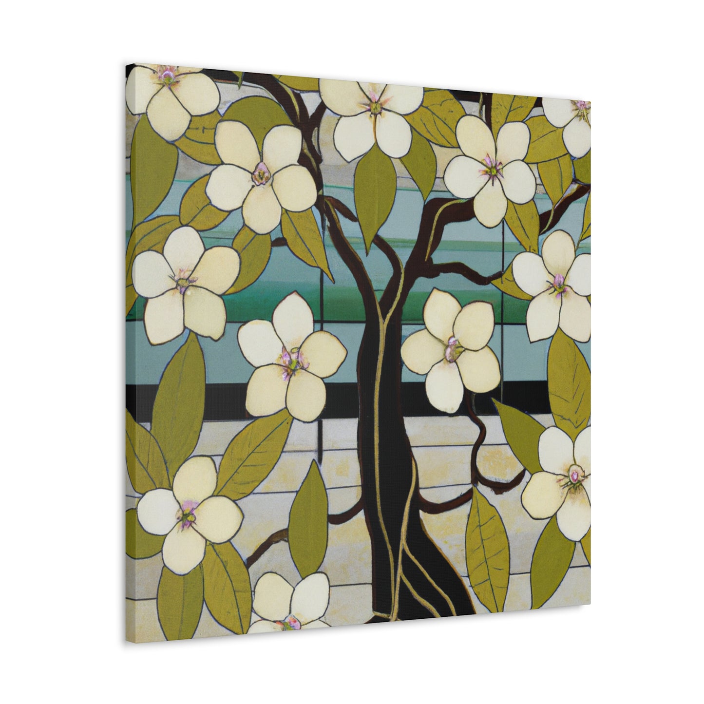 "Elegant Dogwood Bloom" - Canvas