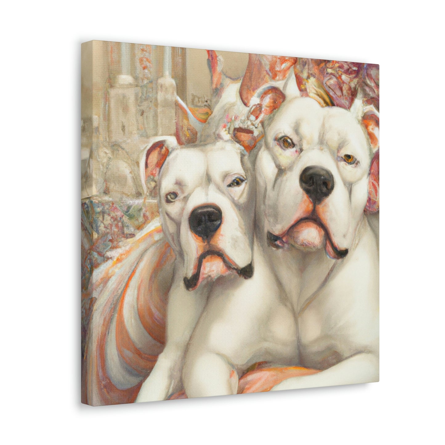 "American Bulldog Glamour". - Canvas