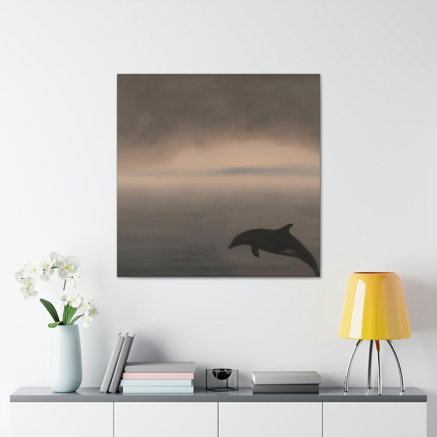 Dolphins in Neoclassicism - Canvas