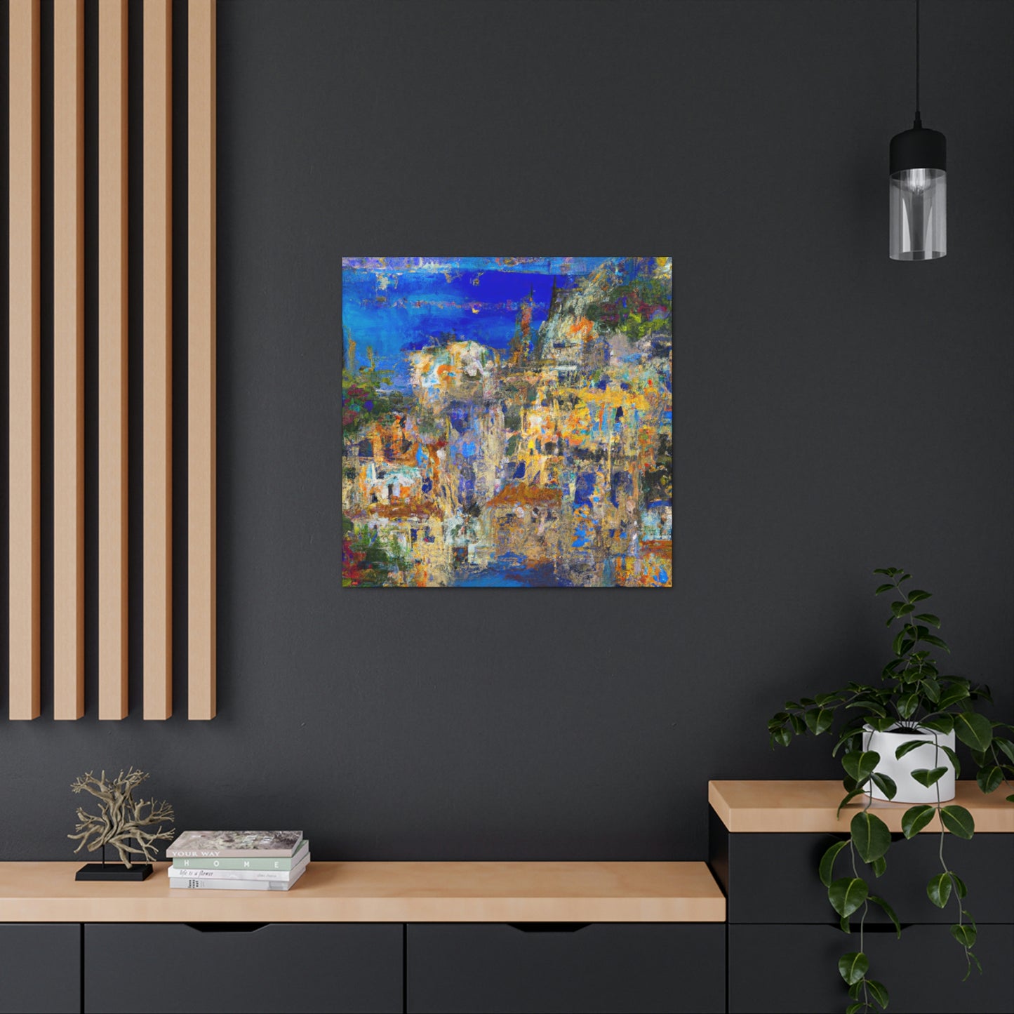 "Mediterranean Splendor Ablaze" - Canvas