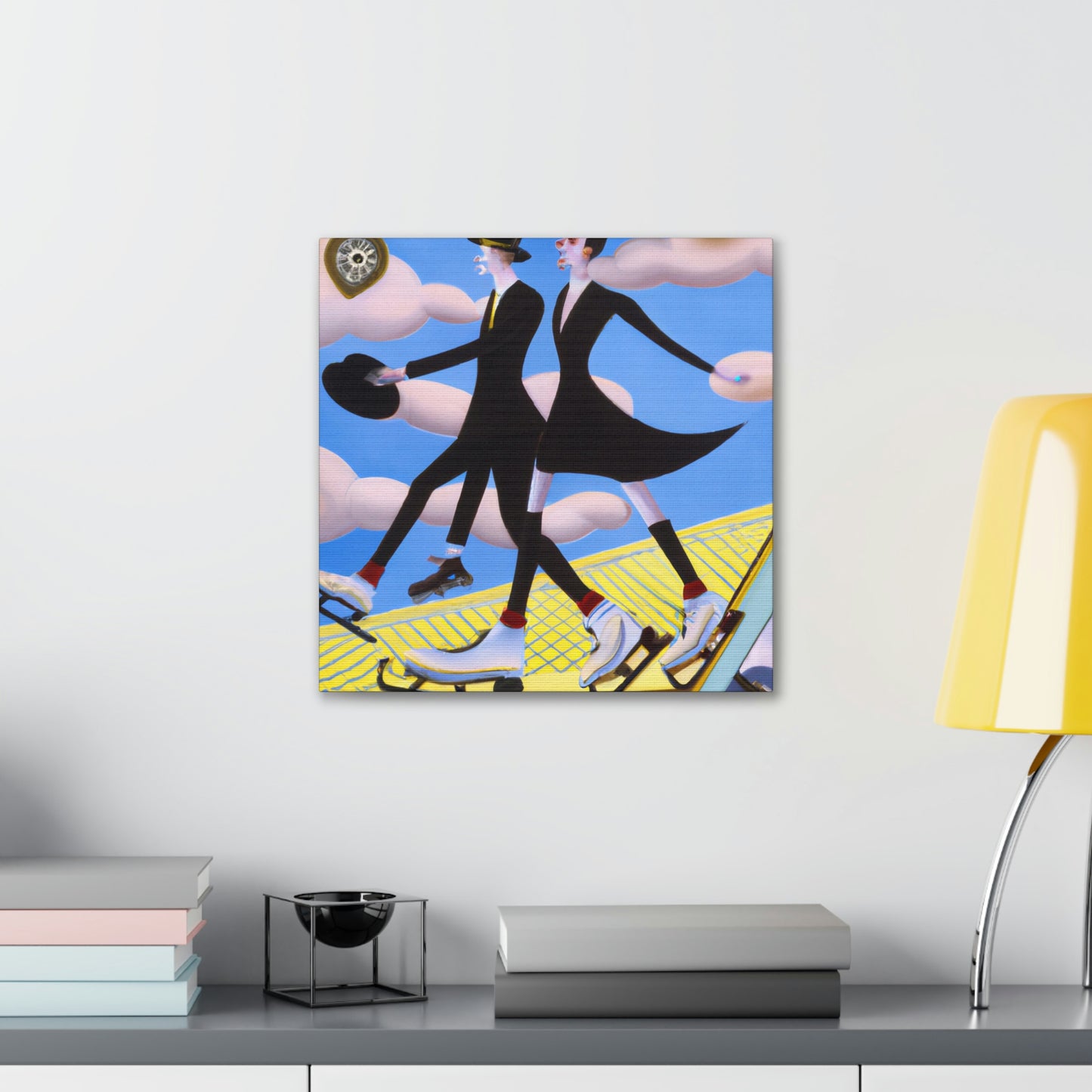 "Skating in the Jazz Age" - Canvas