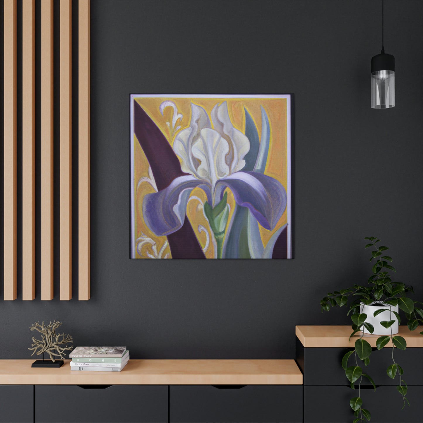 "Iris' Stylized Splendor" - Canvas