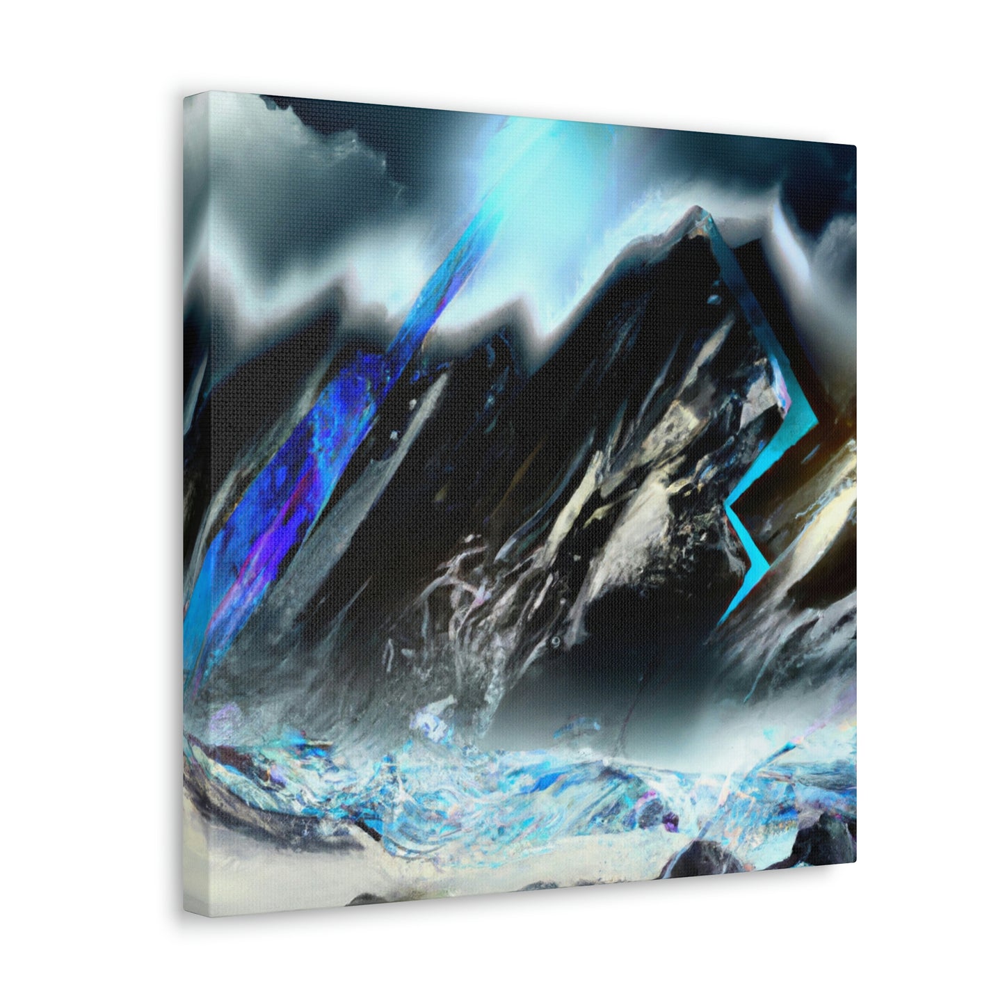 Snowy Mountain Majesty - Canvas