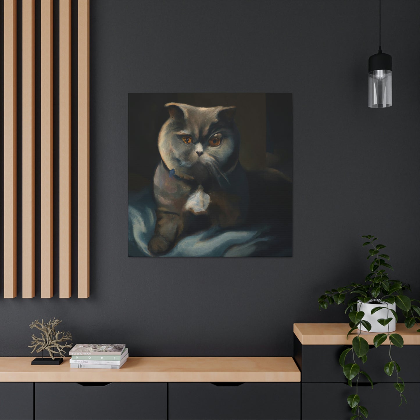 "Feline Impressionism Bliss" - Canvas