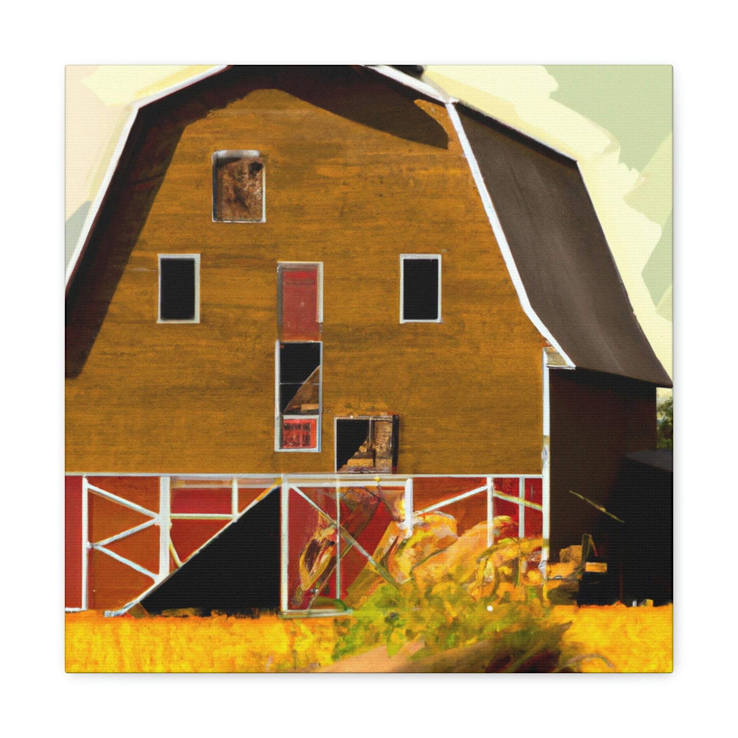 "Barn in Splendor" - Canvas