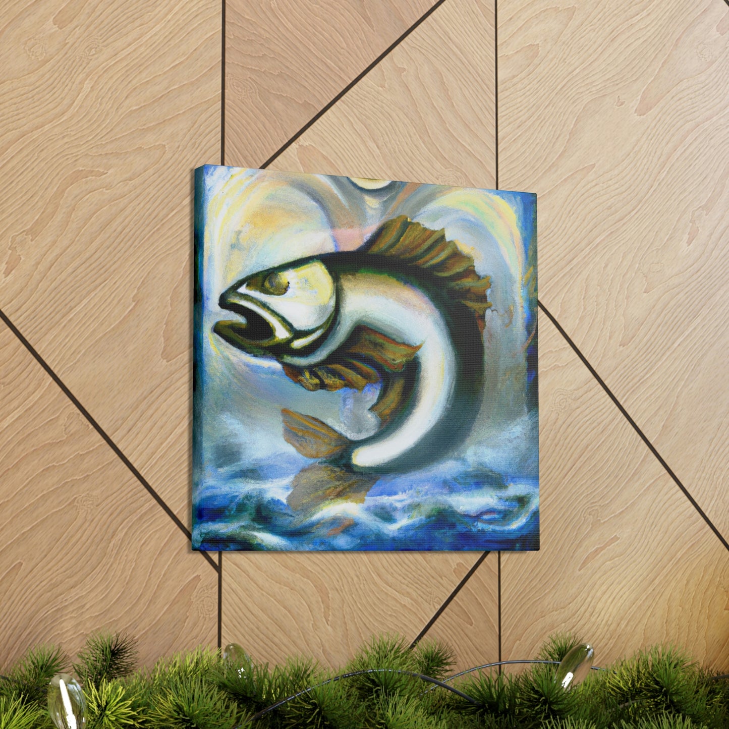 Walleye in Art Deco - Canvas