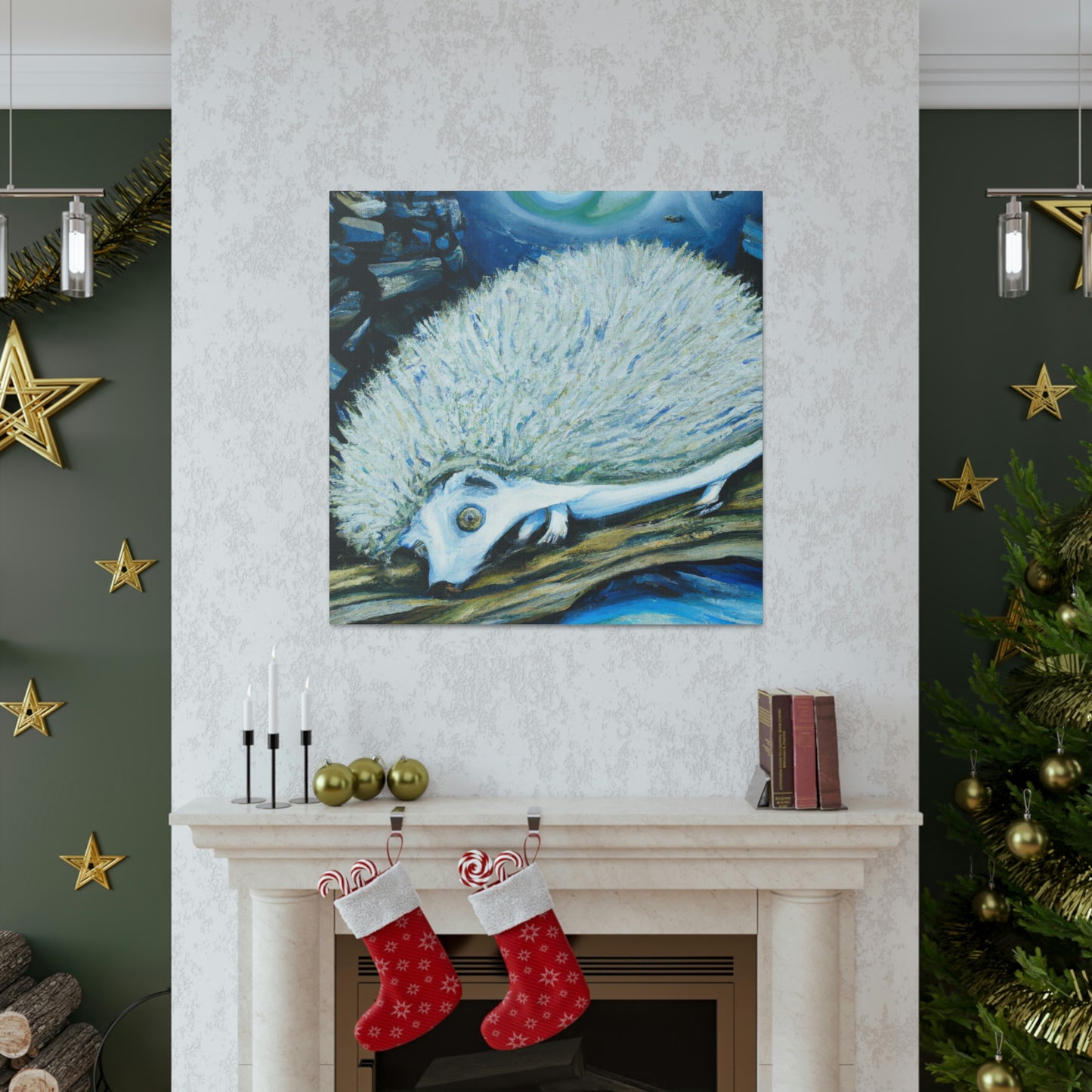 Hedgehog in Dreamland - Canvas