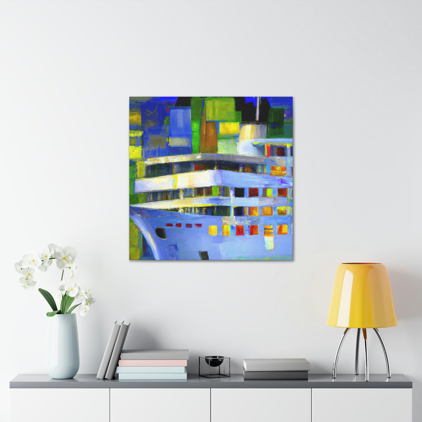 Cruise Ship Abstraction - Canvas