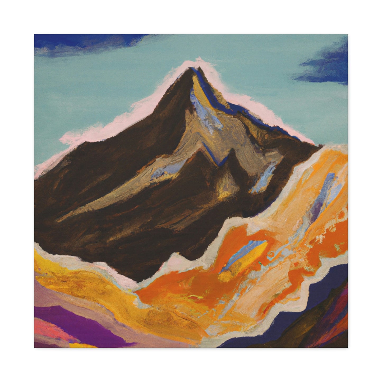 Mountains in Moonlight - Canvas