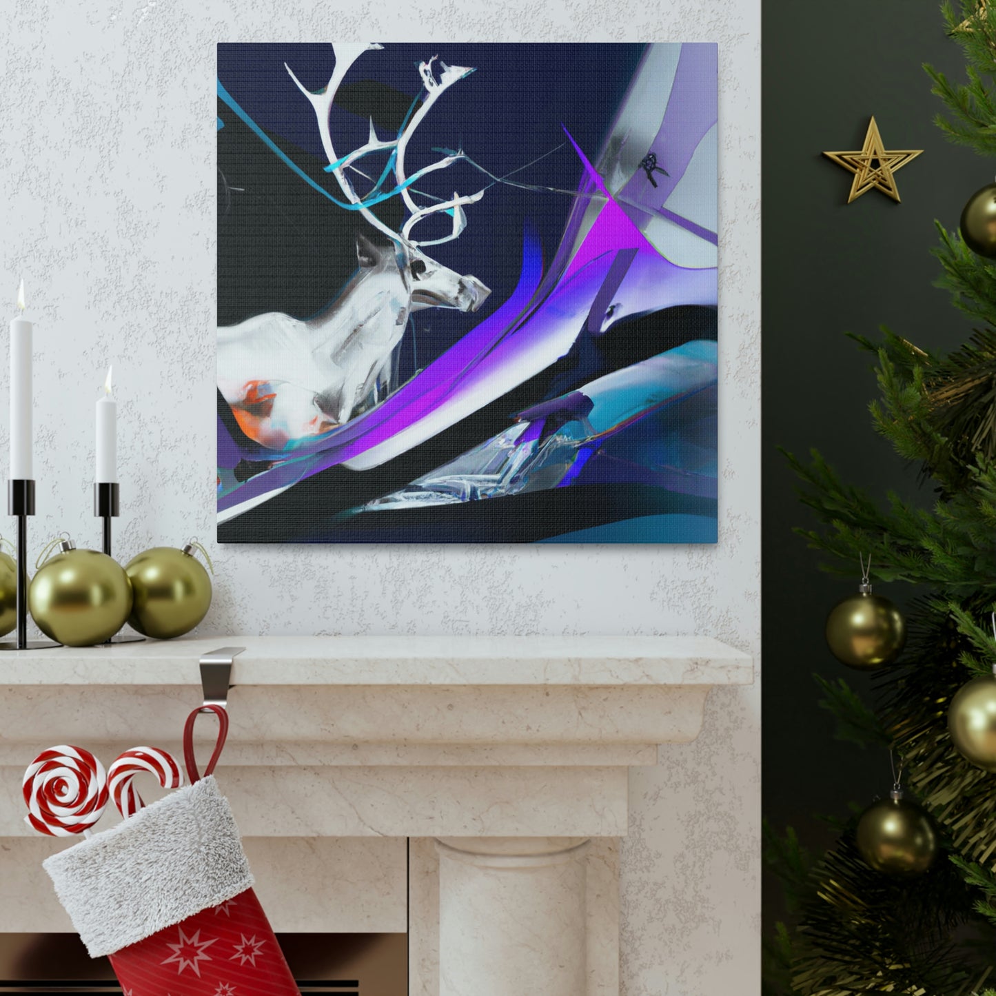 Reindeer in Winterland - Canvas