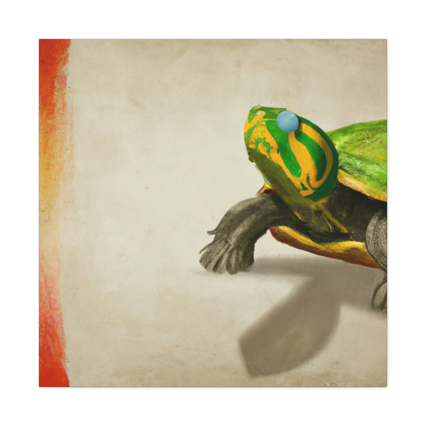 "Turtle in Simplicity" - Canvas