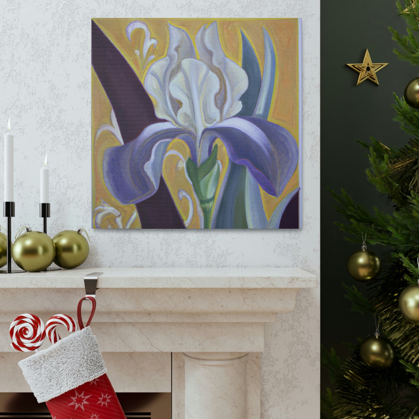 "Iris' Stylized Splendor" - Canvas