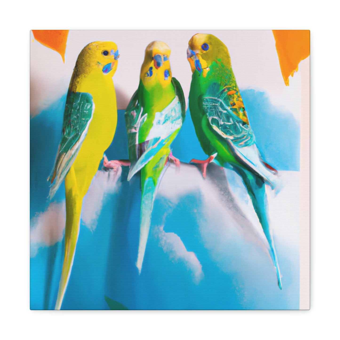 "Parakeet Abstractions," - Canvas