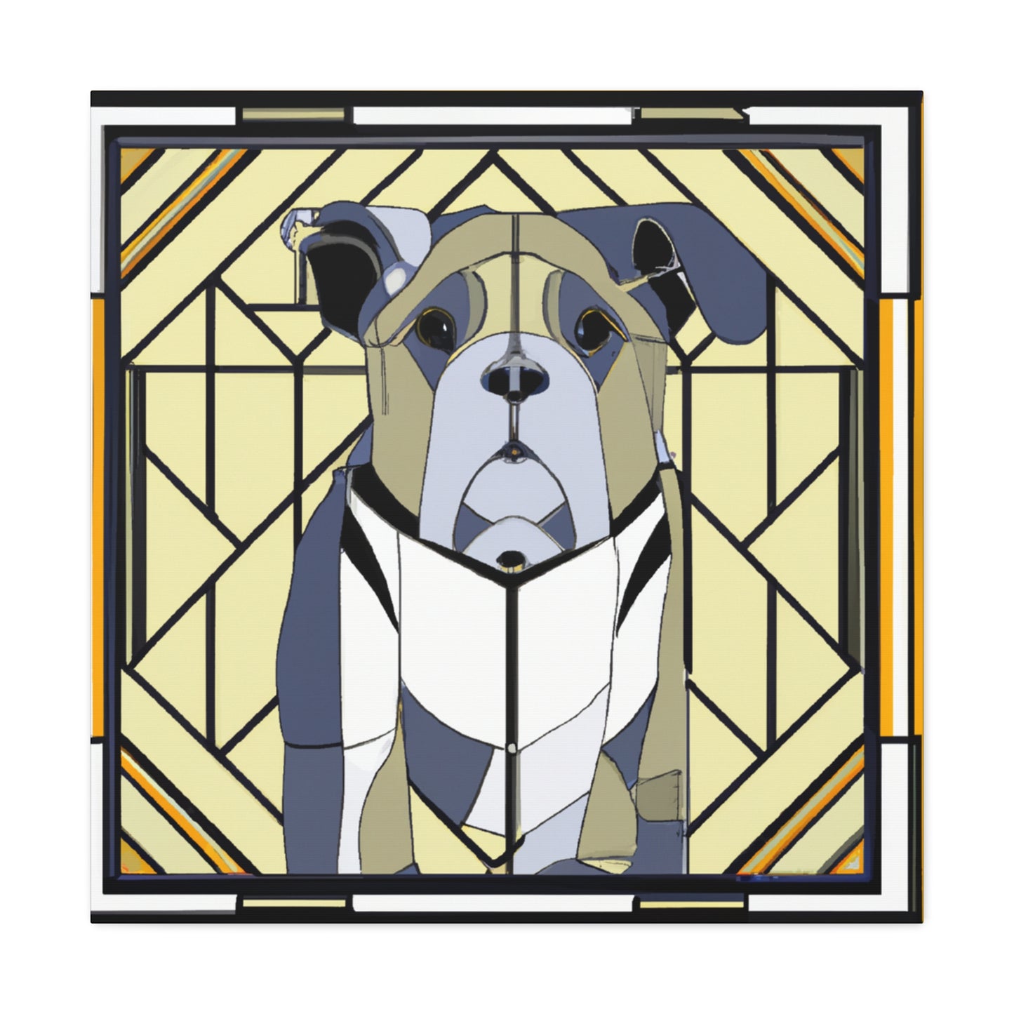 "Bulldog's Regal Roar" - Canvas