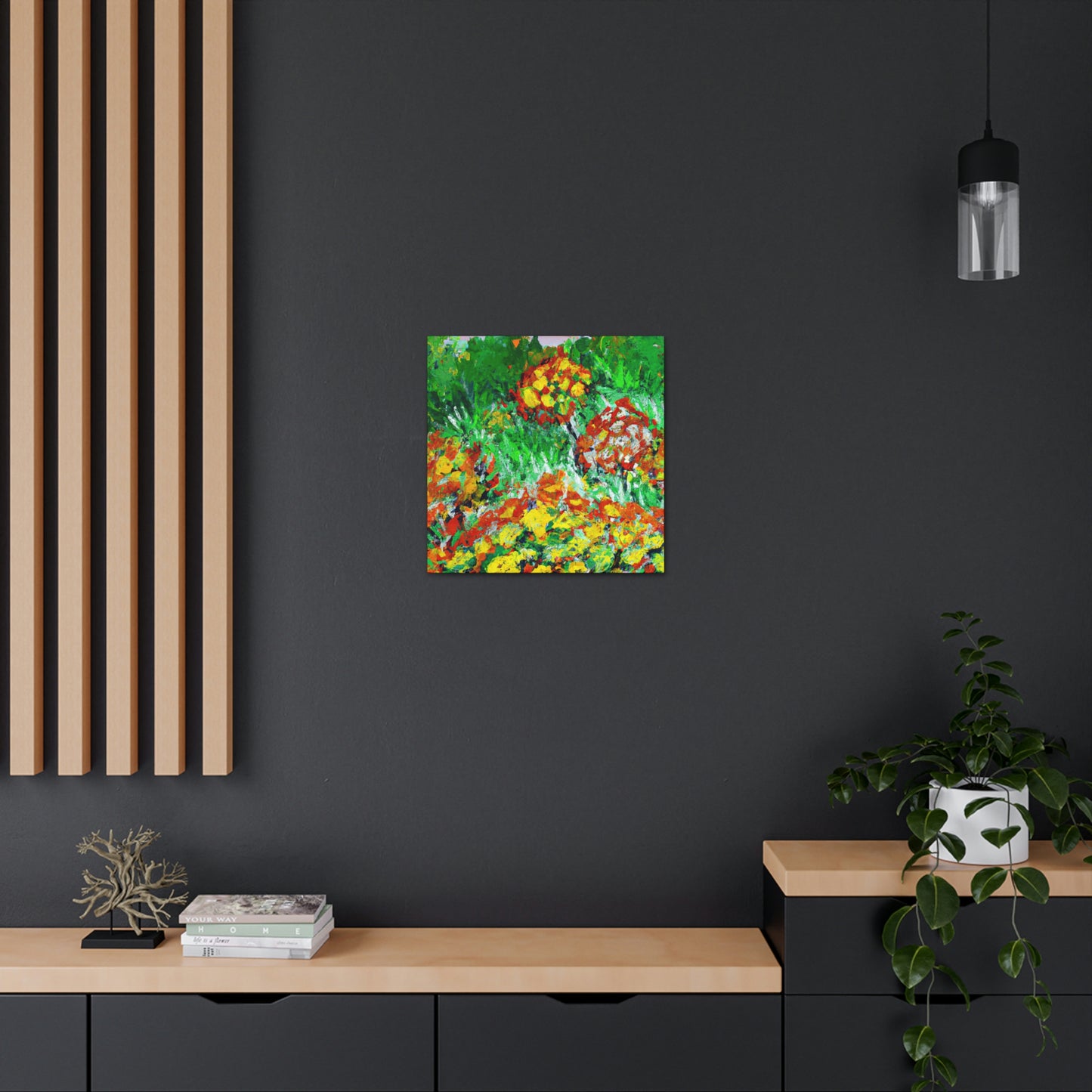 Marigold Fields Ablaze - Canvas