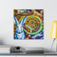 Rabbit in Neoclassicism - Canvas