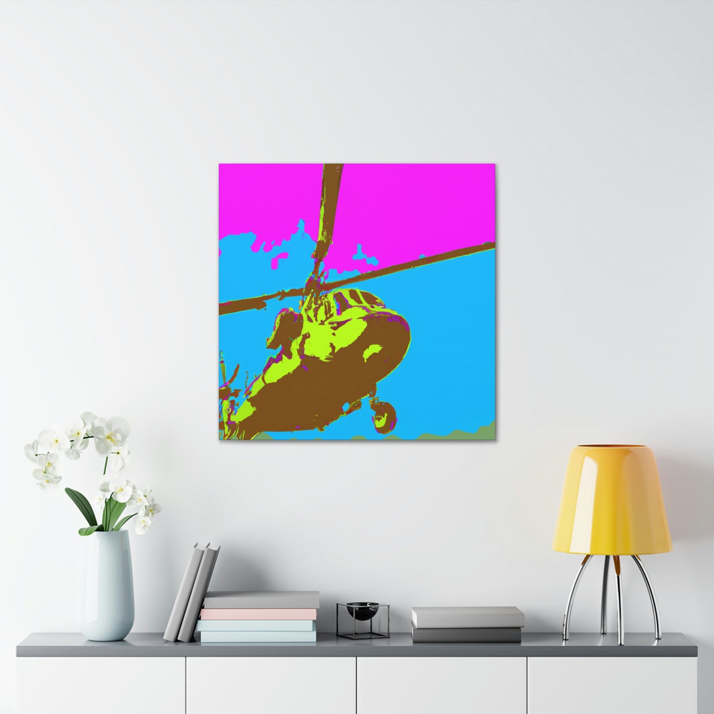 Helicopter Pop Artful - Canvas