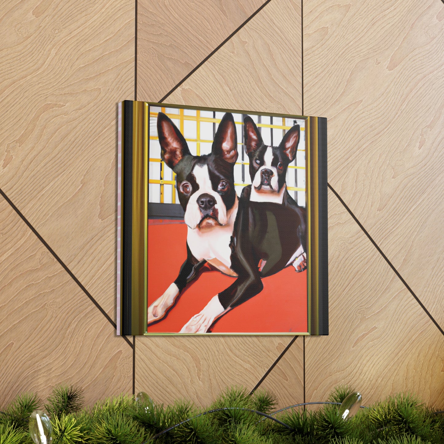 "Boston Terrier Brilliance" - Canvas