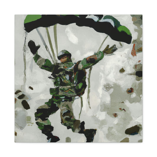 Paratrooper in Flight - Canvas