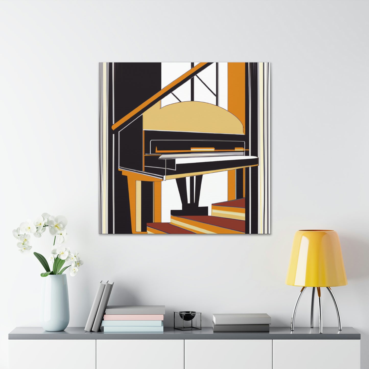 Piano's Artistic Lilt - Canvas