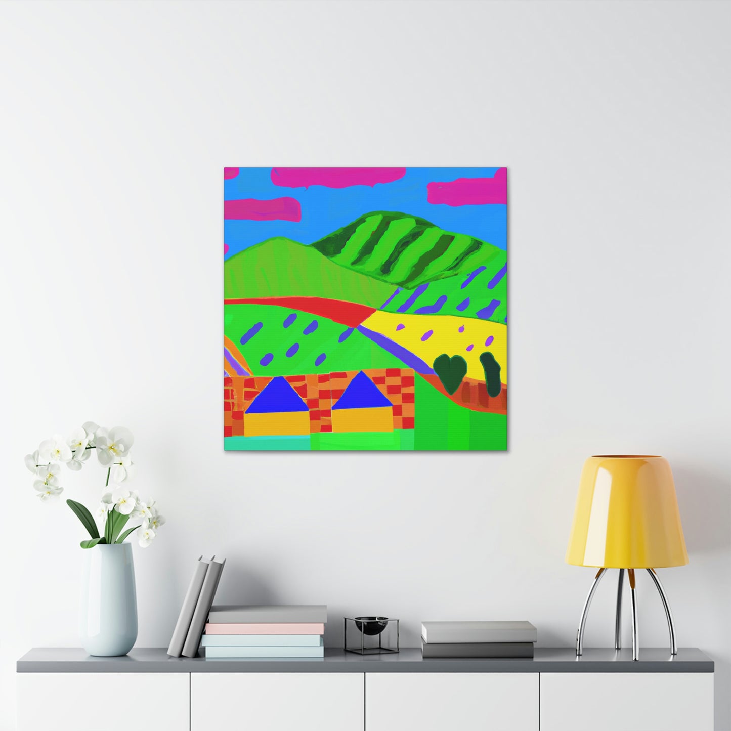 Countryside Fauvist Blaze - Canvas