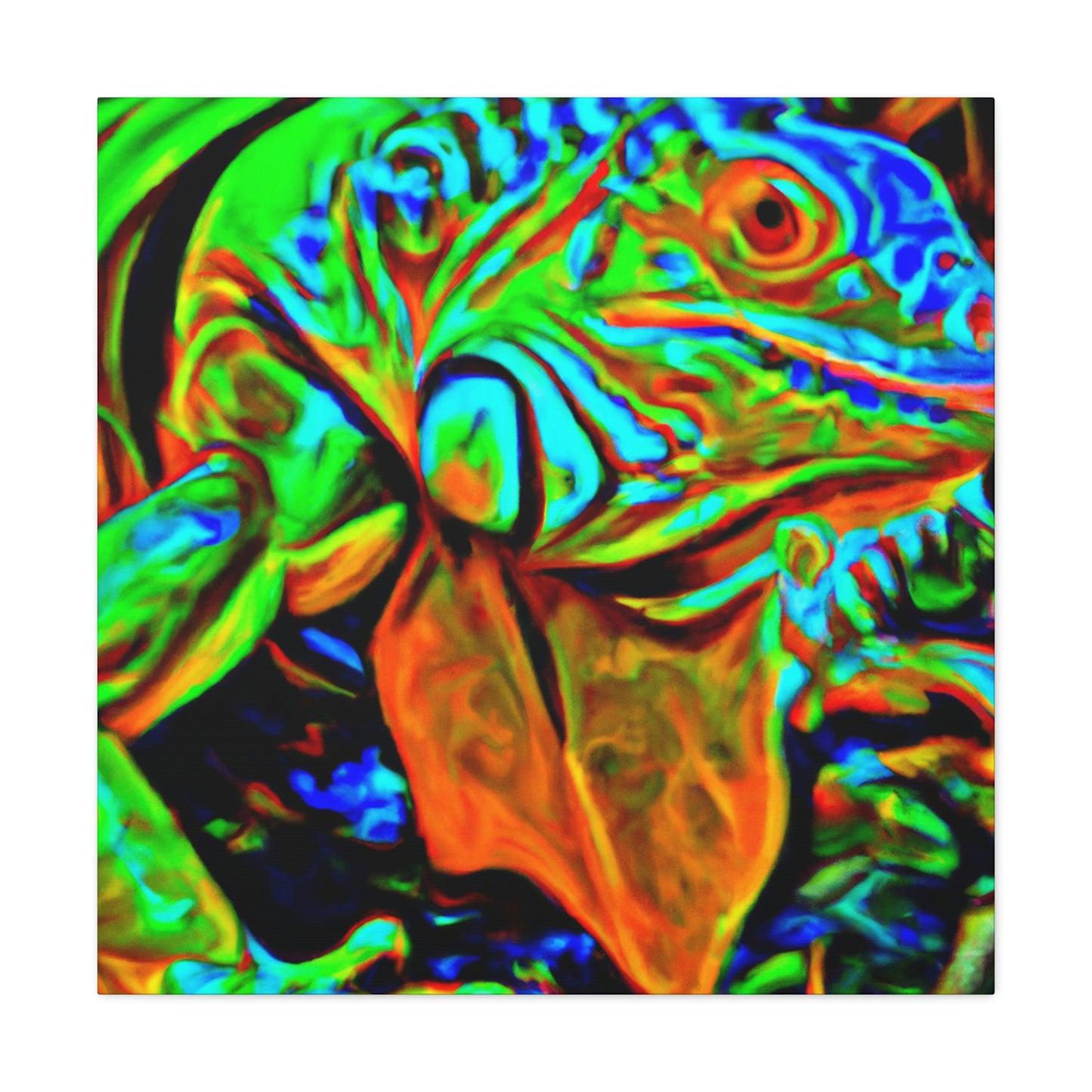 "Iguanas in Expressionism" - Canvas