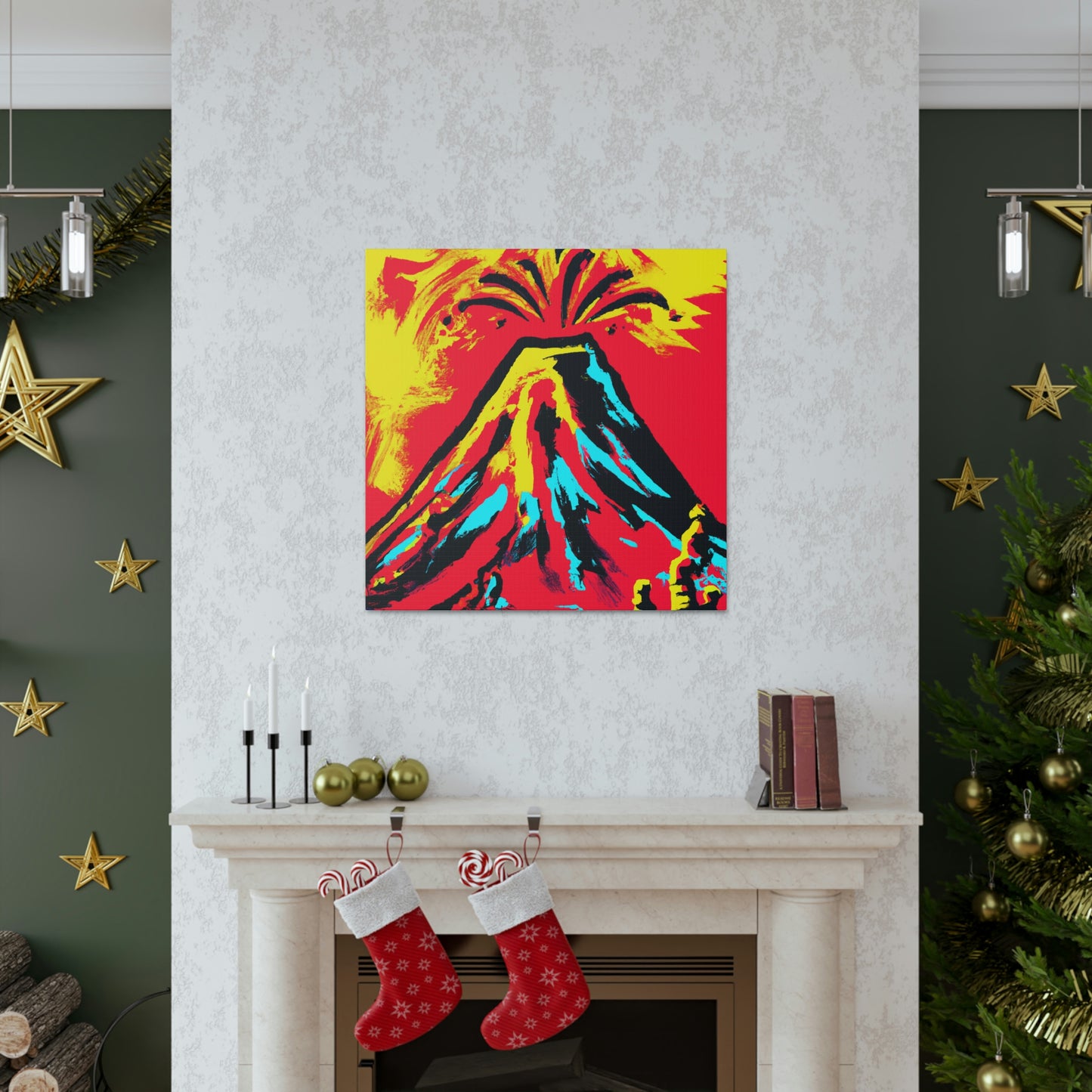 Volcano's Explosive Fury - Canvas