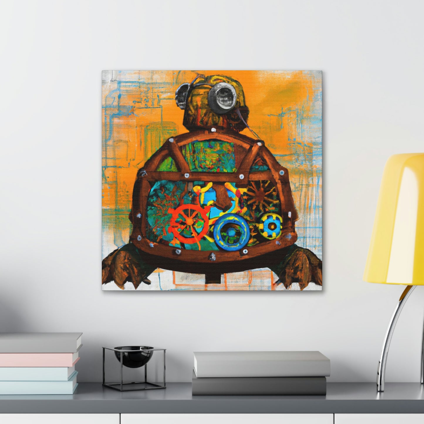 Sea Turtle Clockwork Dreams - Canvas