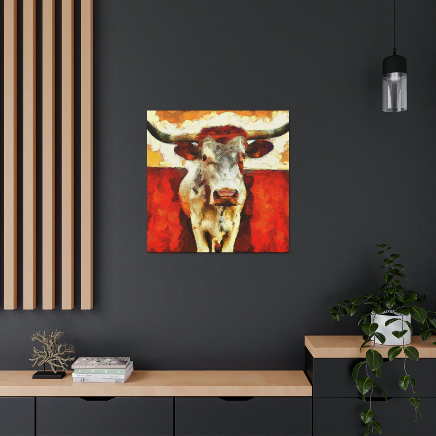 "Texas Longhorn Majesty" - Canvas