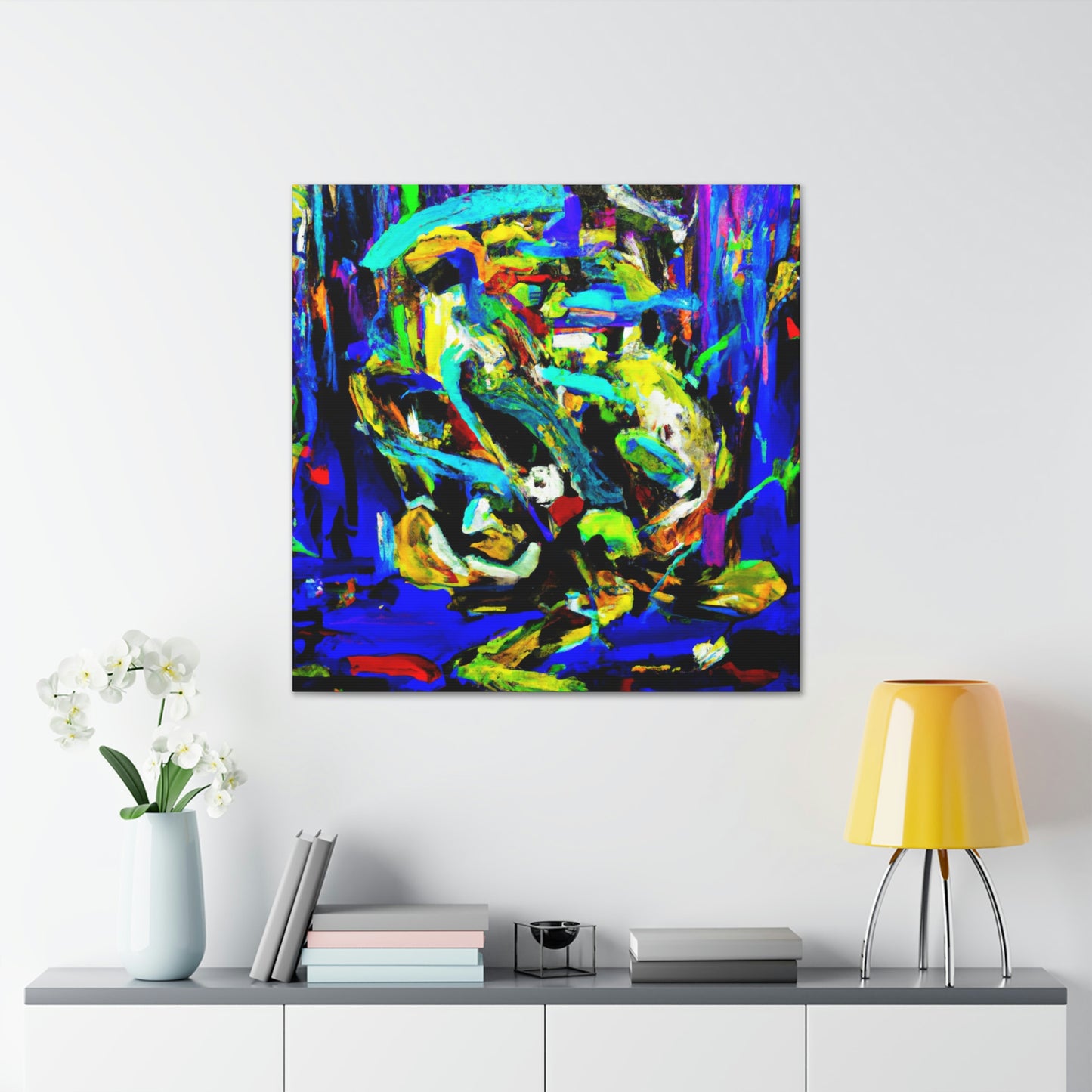 A Blue Symphony Breezes - Canvas