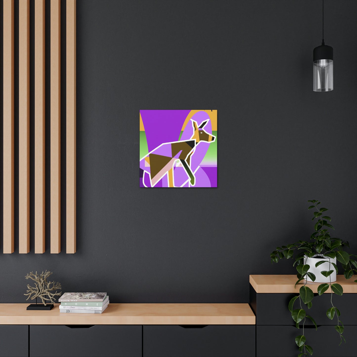 "Wallaby's Whimsical Jazz" - Canvas