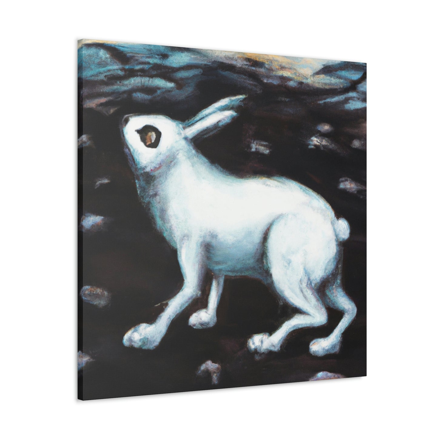 "Arctic Hare in Snow" - Canvas