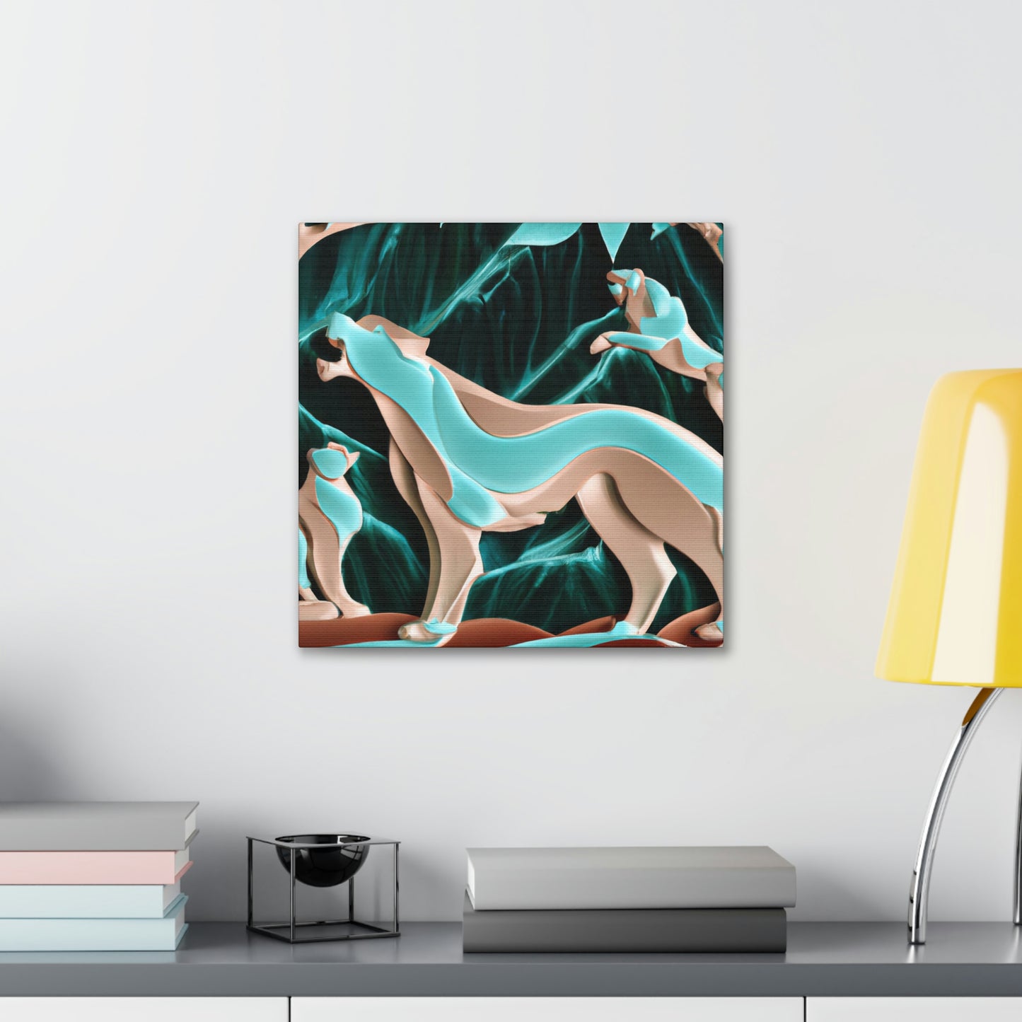 Puma in Art Deco - Canvas