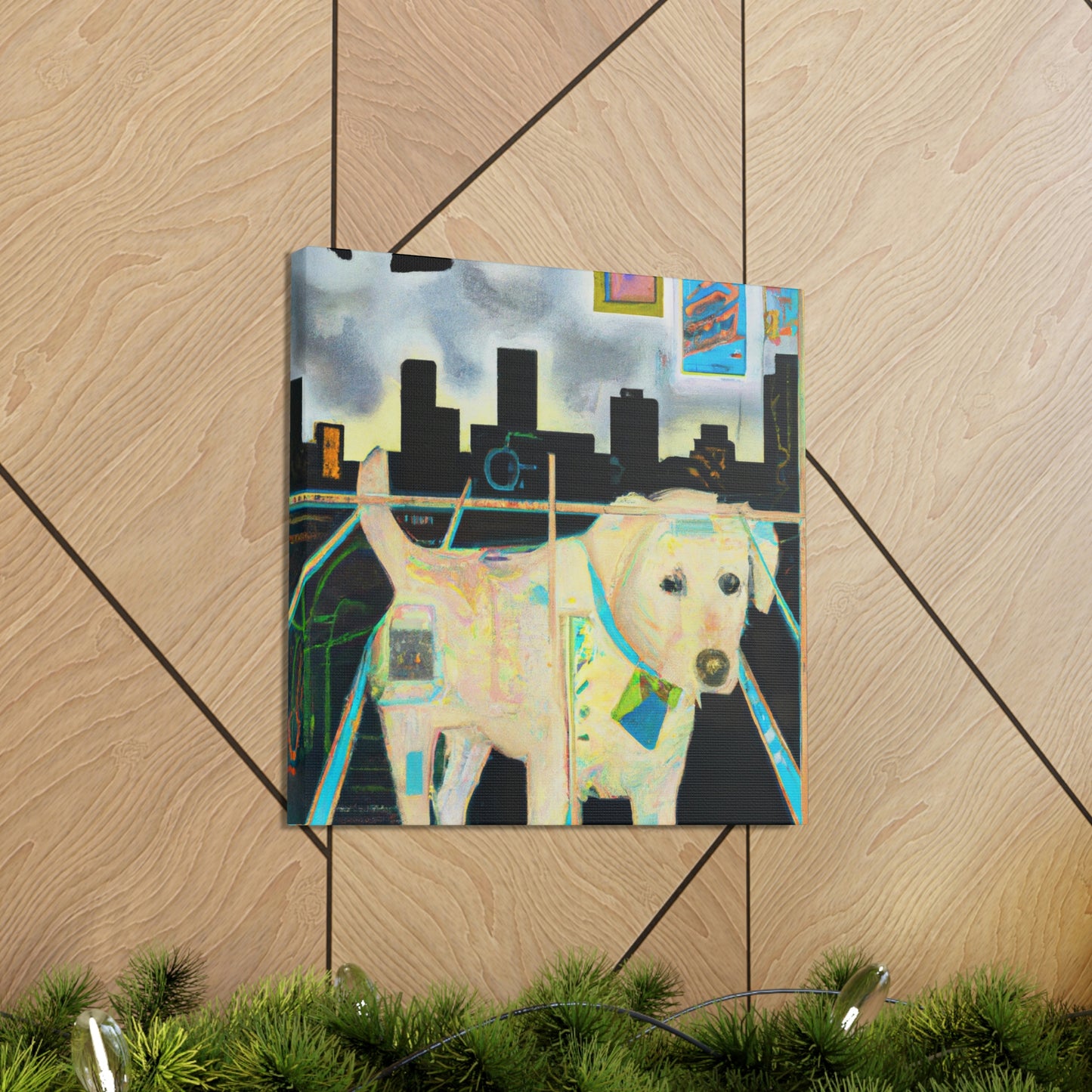 "Labrador Lost in Dreams" - Canvas