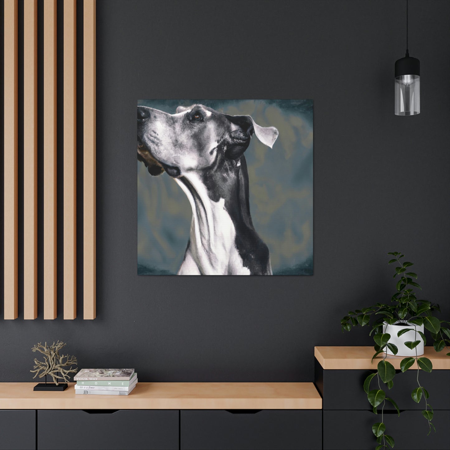 "Great Dane in Baroque" - Canvas