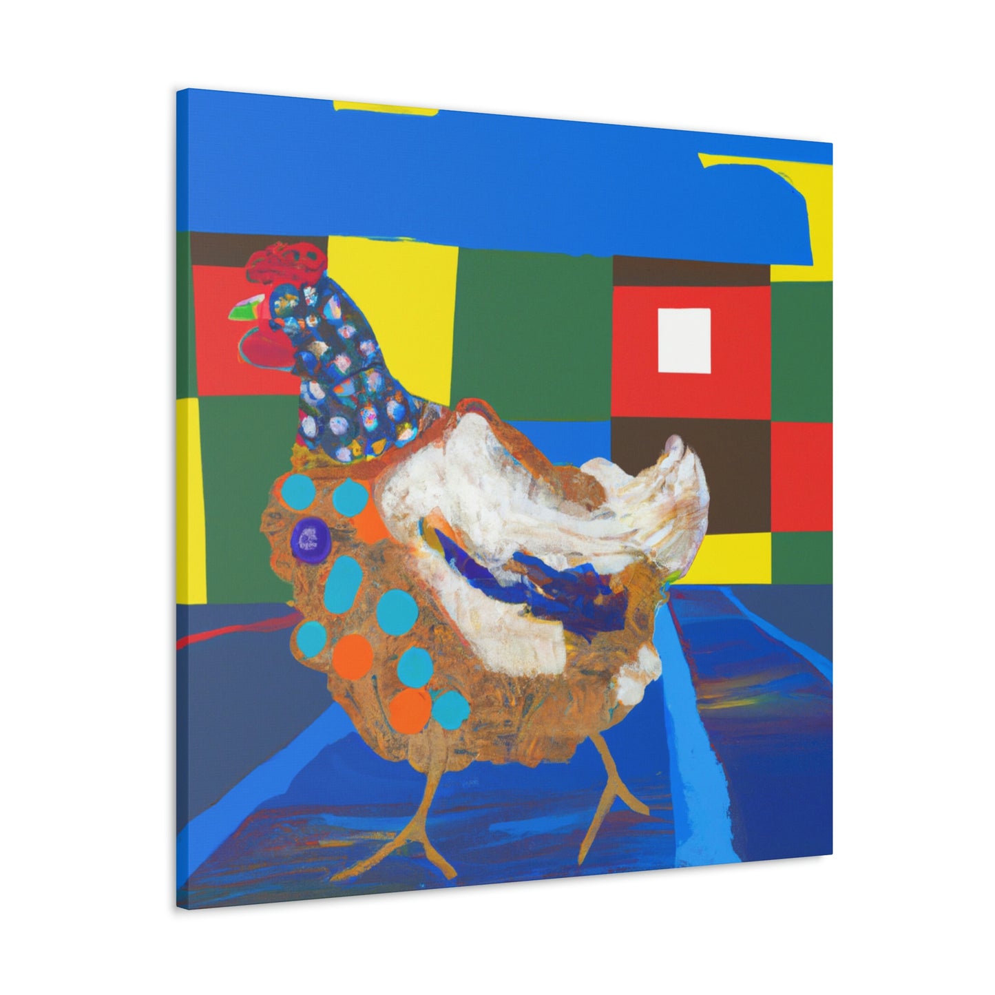 Chickens Take Flight - Canvas