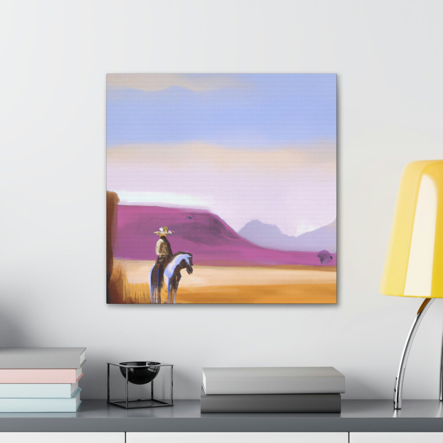 "Western Dusk Landscape" - Canvas