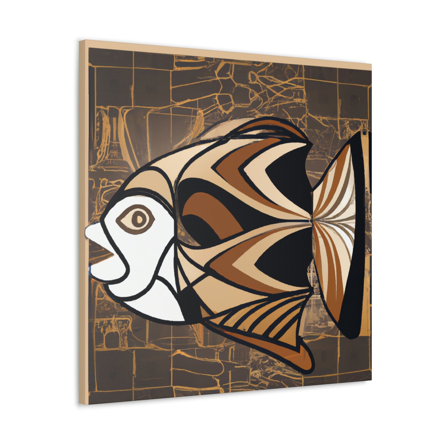 "Fish in Art Deco" - Canvas